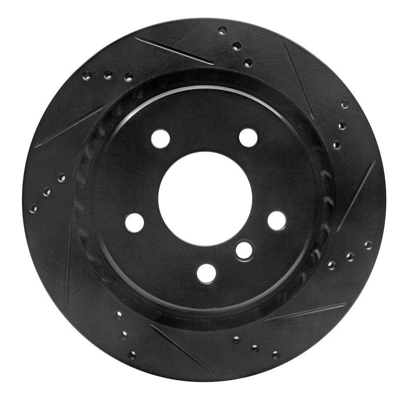 R1 Concepts 633-31034D - RNC633-31034D - R1 95-99 BMW M3 E36 Left Rear Drilled & Slotted Black Brake Rotor - Shipped in Europe - Tuningsupply.com