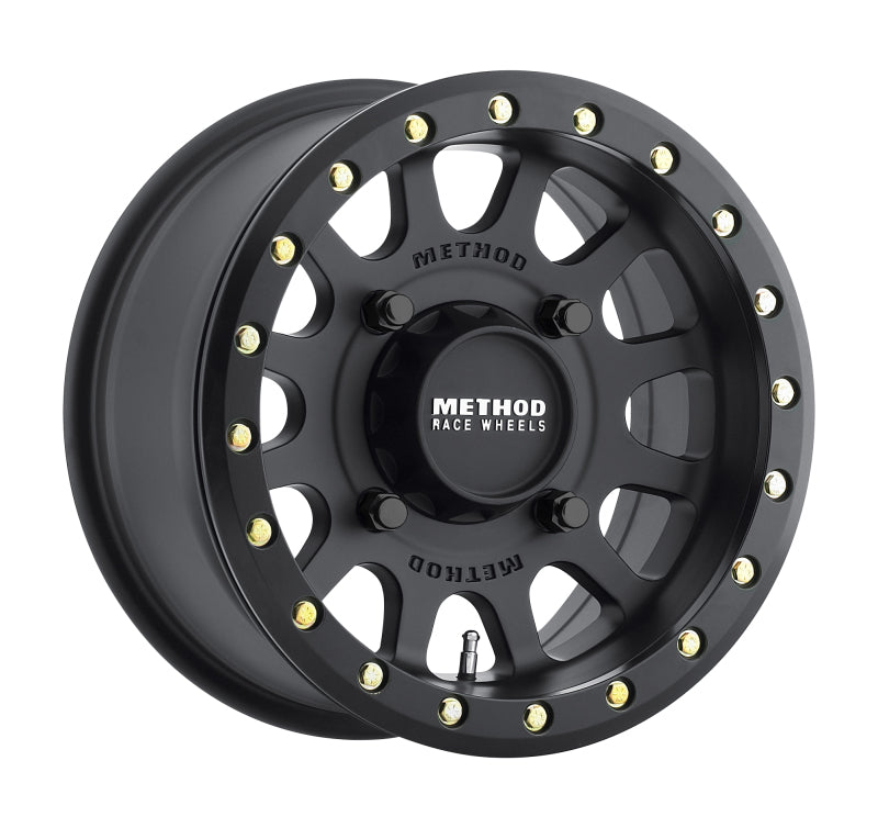 Method Wheels - MRWMR40147047543B - Method MR401 UTV Beadlock 14x7 / 4+3/13mm Offset / 4x136 / 106mm CB Matte Black Wheel - Shipped in Europe - Tuningsupply.com