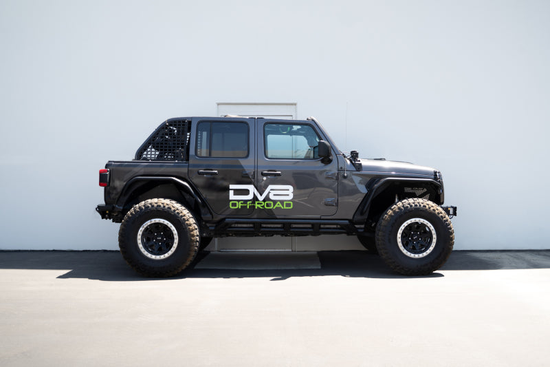 DV8 Offroad - DVESRJL-07 - DV8 Offroad 18-23 Jeep Wrangler JL 4 Door FS-15 Series Rock Sliders - Shipped in Europe - Tuningsupply.com