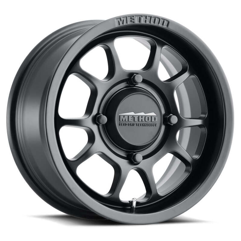 Method Wheels - MRWMR40957012552 - Method MR409 Bead Grip 15x7 / 5+2/38mm Offset / 5x4.5 / 72 CB Matte Black Wheel - Shipped in Europe - Tuningsupply.com