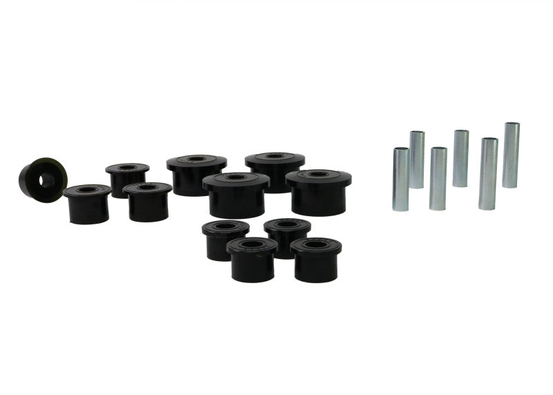 Whiteline W73819 - WHLW73819 - Whiteline 1986-1999 Jeep Cherokee Spring - Eye Front/Rear And Shackle Bushing - Shipped in Europe - Tuningsupply.com