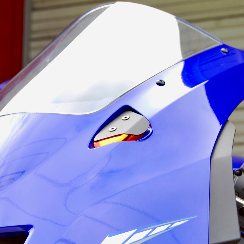 New Rage Cycles R9-MBO - NEWR9-MBO - New Rage Cycles 25+ Yamaha R9 Mirror Block Off Turn Signals - Shipped in Europe - Tuningsupply.com
