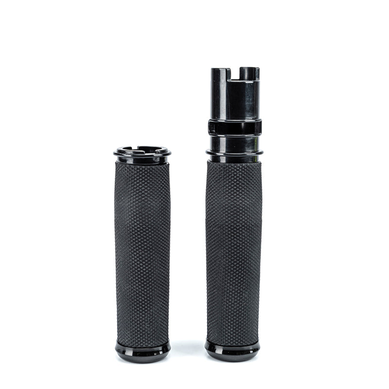 Bikers Choice 485814 - BKC485814 - Bikers Choice Billet Aluminum Black Throttle-By-Wire Contour Grips - Shipped in Europe - Tuningsupply.com