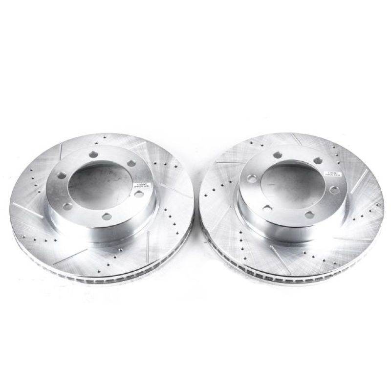 PowerStop JBR935XPR - PSBJBR935XPR - Power Stop 01-07 Toyota Sequoia Front Evolution Drilled & Slotted Rotors - Pair - Shipped in Europe - Tuningsupply.com