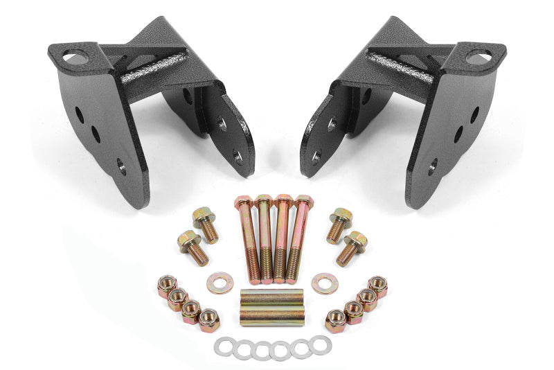 BMR Suspension CAB400H - BMRCAB400H - BMR 64-72 Chevy Chevelle Rear Control Arm Relocation Brackets - Black Hammertone - Shipped in Europe - Tuningsupply.com
