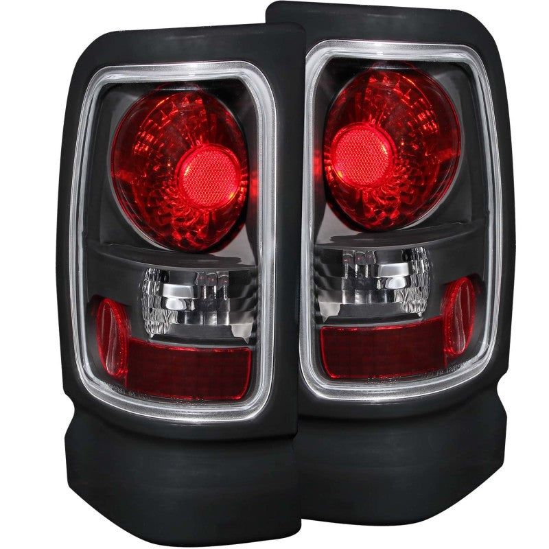 ANZO 211048 - ANZ211048 - ANZO 1994-2001 Dodge Ram Taillights Black - Shipped in Europe - Tuningsupply.com