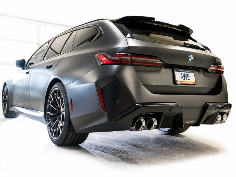 AWE Tuning 3020-42790 - AWE3020-42790 - AWE Tuning BMW G90/G99 M5 Track Edition Cat-Back Exhaust - Chrome Silver Tips - Shipped in Europe - Tuningsupply.com