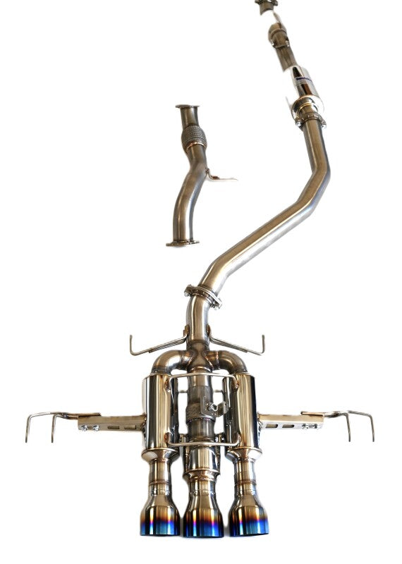 Invidia - INVHS22CTRFGM3STL - Invidia 22+ HONDA CIVIC TYPE-R FL5 R400 SINGLE LAYER TI TIP FULL CAT-BACK (NON POLISH PIPE) - Shipped in Europe - Tuningsupply.com