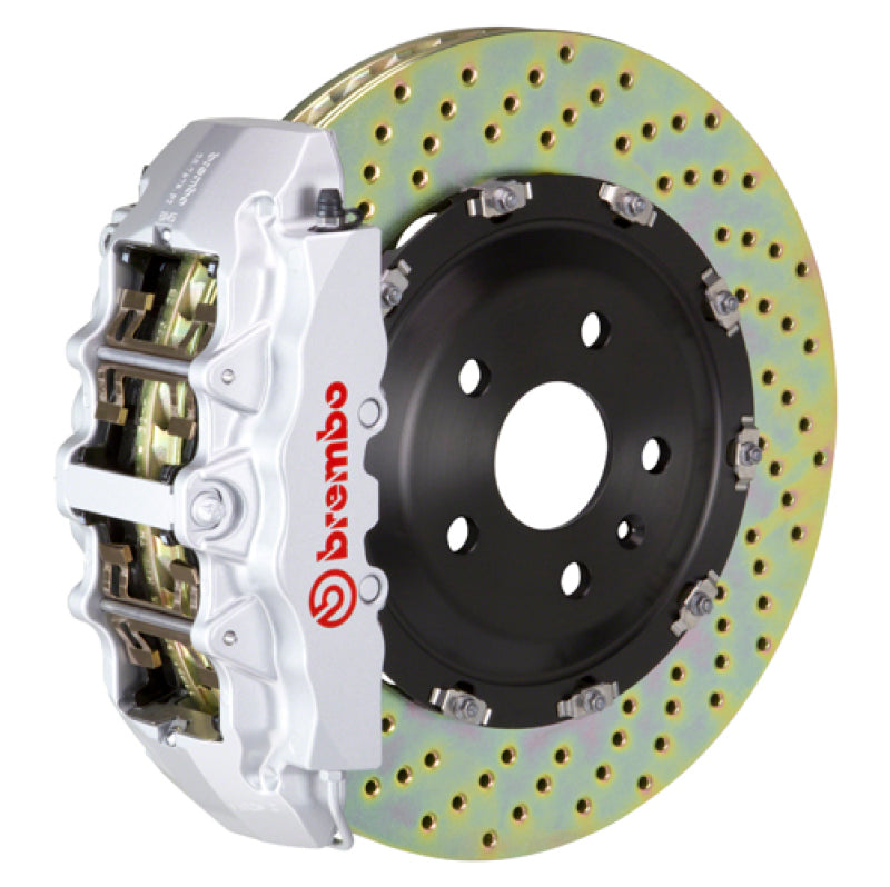 Brembo 1J1.9023A3 - BRB1J1.9023A3 - Brembo 21+ F150 2WD/4WD (Excl. Raptor) Front GT BBK 6 Pist Cast 2pc 380x34 2pc Rotor Drilled-Silver - Shipped in Europe - Tuningsupply.com