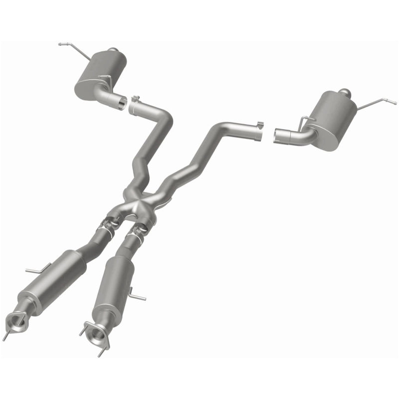 Magnaflow 15064 - MAG15064 - MagnaFlow 12 Jeep Grand Cherokee V8 6.4L Dual Split Rear Exit Stainless Cat Back Performance Exhaust - Shipped in Europe - Tuningsupply.com