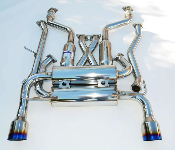 Invidia - INVHS09N7ZGIT - Invidia 09+ 370Z Gemini Single Layer Titanium Tip Cat-back Exhaust - Shipped in Europe - Tuningsupply.com