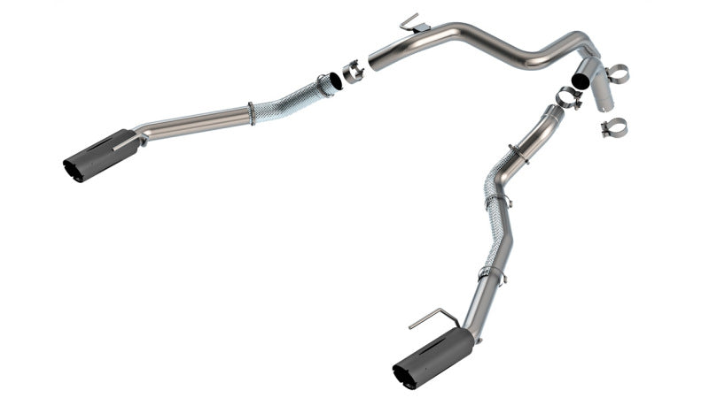 Borla 60743BRCB - BOR60743BRCB - Borla 24-25 Ford Ranger Raptor 2.75in Tail Pipe Kit 4in Tip - Ceramic Black - Shipped in Europe - Tuningsupply.com