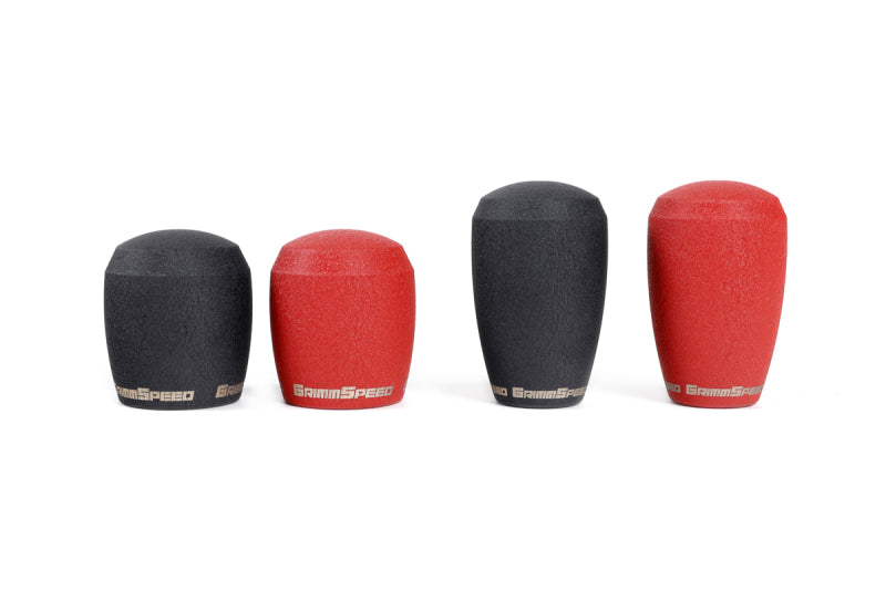 GrimmSpeed GRM380002 - GRMGRM380002 - GrimmSpeed Stubby Shift Knob Stainless Steel Black - M12x1.25 - Shipped in Europe - Tuningsupply.com