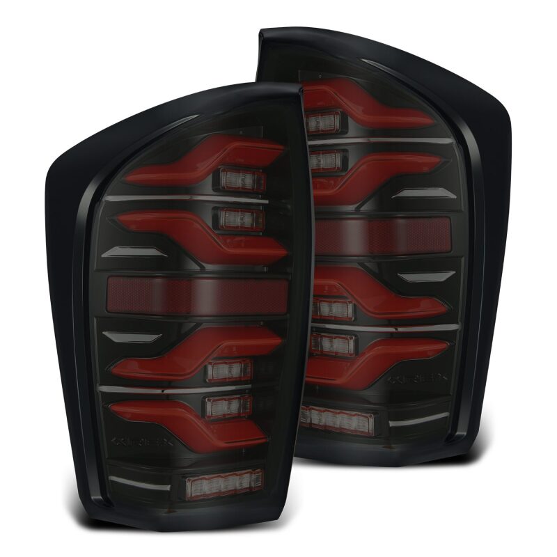 AlphaRex 680000 - ARX680000 - AlphaRex 16-21 Toyota Tacoma LUXX LED Taillights Blk/Red w/Activ Light/Seq Signal - Shipped in Europe - Tuningsupply.com