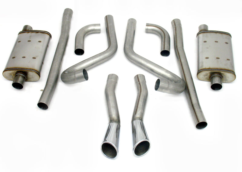 JBA - JBA40-2653 - JBA 65-66 Ford Mustang 260-428 409SS Dual Through Rear Valance Header Back Exhaust - Shipped in Europe - Tuningsupply.com