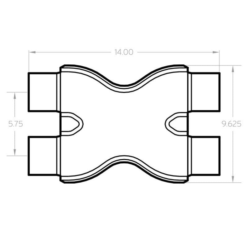 Magnaflow 10792 - MAG10792 - MagnaFlow Smooth Trans X 3/3 X 14 SS - Shipped in Europe - Tuningsupply.com