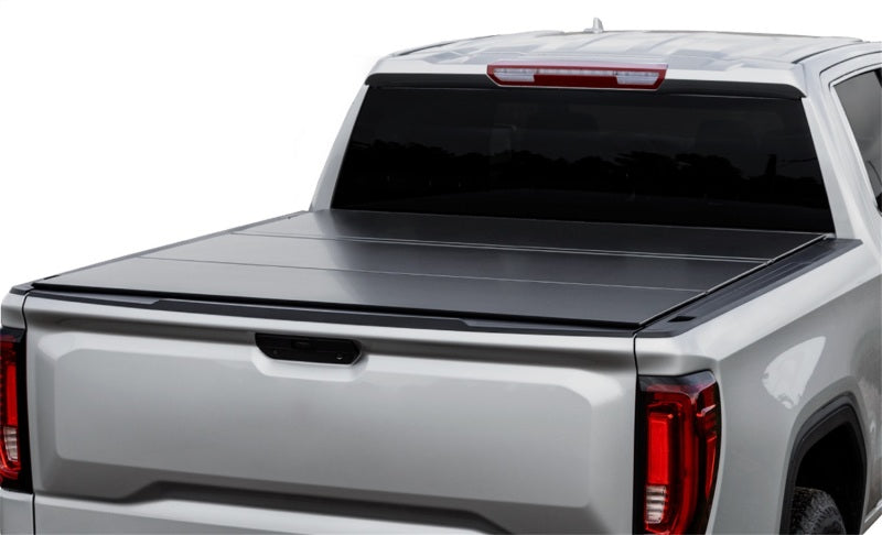 Access B1050099 - ACCB1050099 - Access LOMAX Tri-Fold Cover 22-26 Toyota Tundra 5Ft./6in. Bed w/ deck rail - Matte Black - Shipped in Europe - Tuningsupply.com