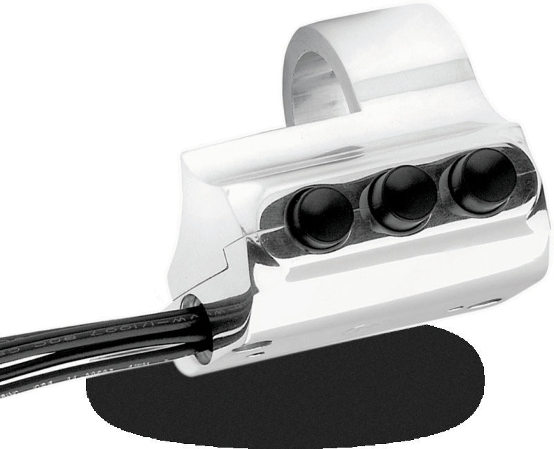 Performance Machine 0062-2032-CH - PFM0062-2032-CH - Performance Machine Switch Assy 3 Button Rt Sd - Chrome - Shipped in Europe - Tuningsupply.com