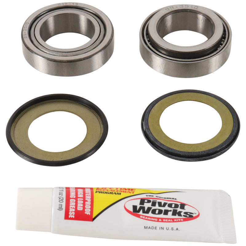 Pivot Works PWSSK-H02-021 - PIVPWSSK-H02-021 - Pivot Works 93-94 Honda CR125R Steering Stem Bearing Kit - Shipped in Europe - Tuningsupply.com