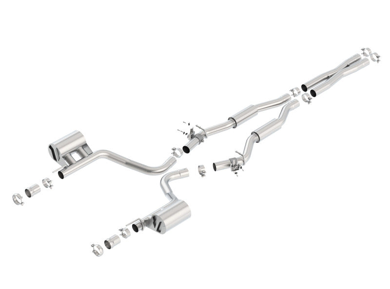 Borla 140640 - BOR140640 - Borla 2015 Dodge Challenger SRT/392 Hemi 6.4L V8 S-TYPE Catback Exhaust w/ Valves Factory Bezel - Shipped in Europe - Tuningsupply.com