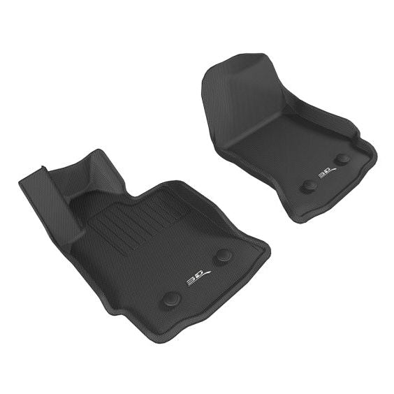 3D MAXpider L1CH07811509 - ACEL1CH07811509 - 3D MAXpider 2015-2019 Chevrolet Corvette Kagu 1st Row Floormat - Black - Shipped in Europe - Tuningsupply.com