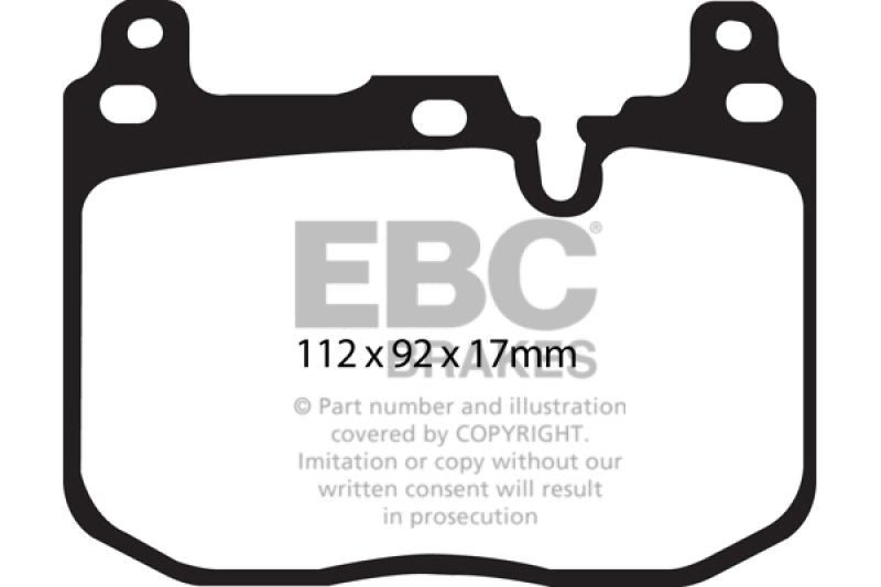 EBC DP22130 - EBCDP22130 - EBC 14+ BMW 228 Coupe 2.0 Turbo Brembo calipers Greenstuff Front Brake Pads - Shipped in Europe - Tuningsupply.com