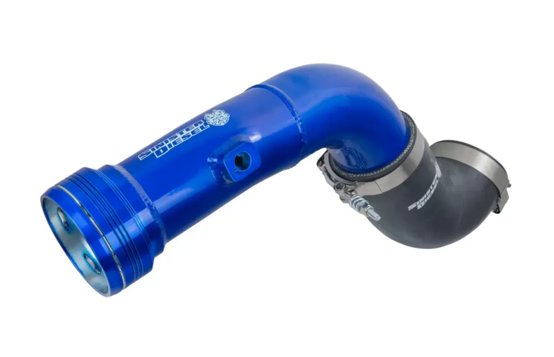 Sinister Diesel - SINSD-INTRPIPE-6.7P-COLD-11 - Sinister Diesel 11-16 Ford Powerstroke 6.7L Cold Side Charge Pipe - Shipped in Europe - Tuningsupply.com