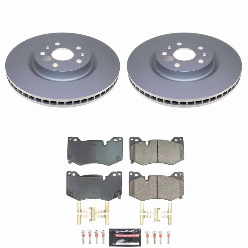 PowerStop CPK8529-23 - PSBCPK8529-23 - Power Stop 20-25 Chevrolet Corvette Front Z23 Coated Brake Kit - Shipped in Europe - Tuningsupply.com