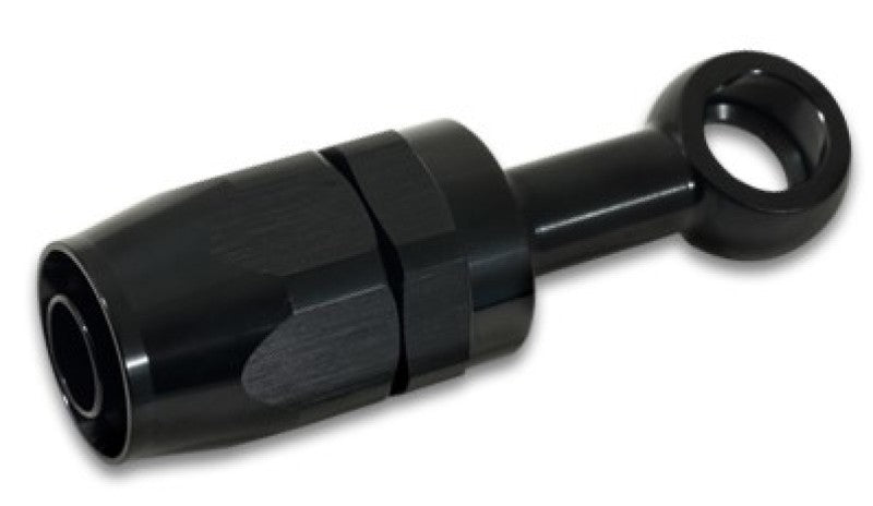 Vibrant 24082 - VIB24082 - Vibrant -8AN Banjo Hose End Fitting for use with M10 or 3/8in Banjo Bolt - Aluminum Black - Shipped in Europe - Tuningsupply.com
