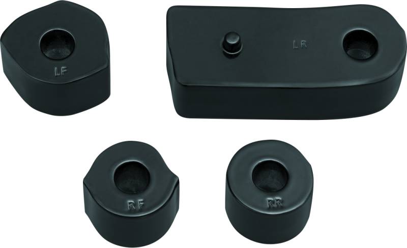 Kuryakyn 7508 - KUR7508 - Kuryakyn Driver Floorboard Spacers 18-Up Softail Models Gloss Black - Shipped in Europe - Tuningsupply.com