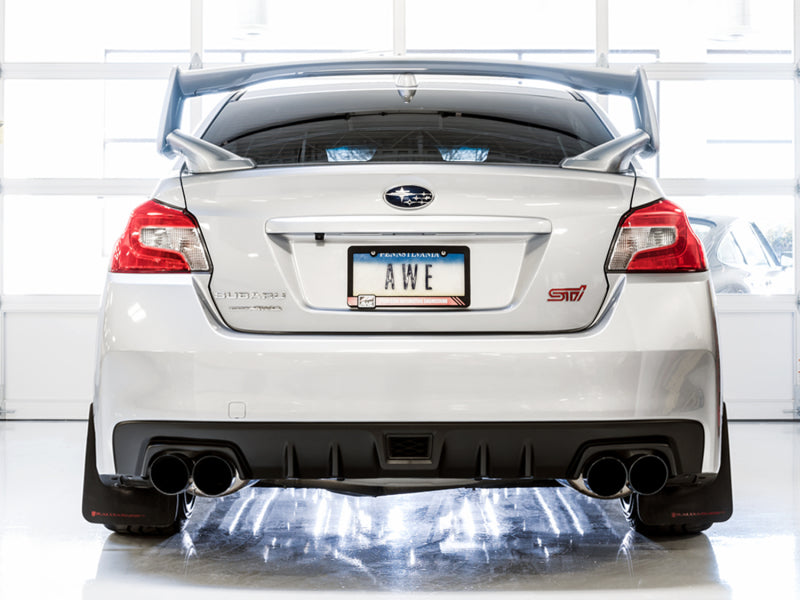 AWE Tuning 3015-43108 - AWE3015-43108 - AWE Tuning Subaru STI VA / WRX GV / STI GV Sedan Touring Edition Exhaust - Diamond Black Tip (102mm) - Shipped in Europe - Tuningsupply.com