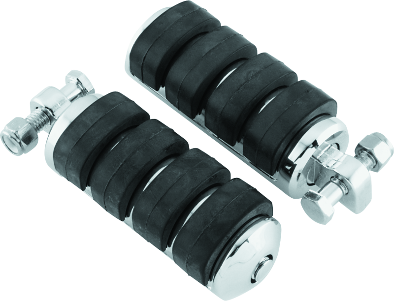 Kuryakyn 8002 - KUR8002 - Kuryakyn ISO Peg Large With Male Adapter Chrome (Pair) - Shipped in Europe - Tuningsupply.com