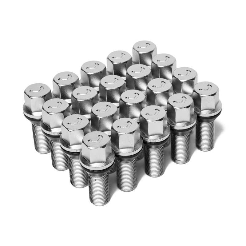 Vossen LUG-B1450-30-CH - VOSLUG-B1450-30-CH - Vossen Lug Bolt - 14x1.5 - 30mm - 17mm Hex - Cone Seat - Silver (Set of 20) - Shipped in Europe - Tuningsupply.com