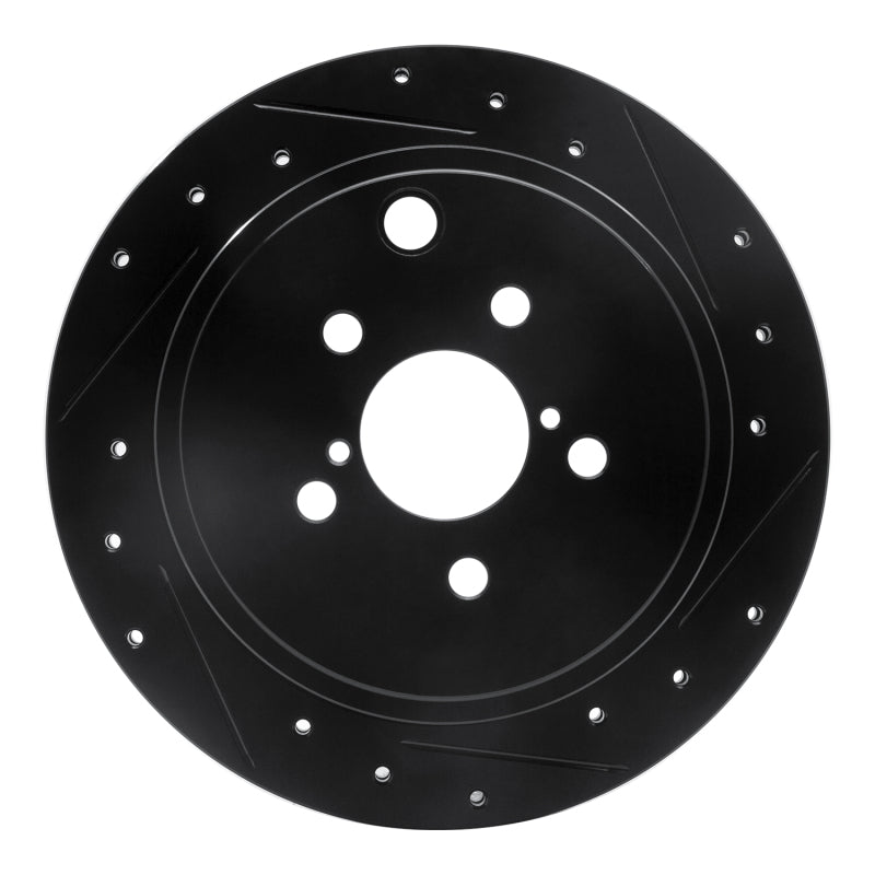 R1 Concepts 633-13023R - RNC633-13023R - R1 10-25 Scion FR-S Rear Right Drilled & Slotted Black Brake Rotor - Shipped in Europe - Tuningsupply.com