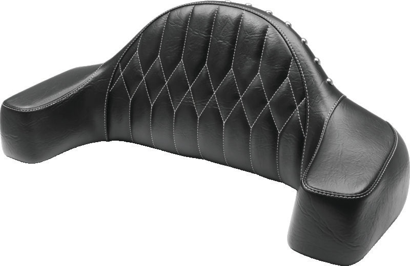 Mustang Motorcycle 76022WT - MMP76022WT - Mustang 14-21 Indian Chieftain,Chief,Dk Horse,Roadmaster,Vint Pass Backrest w/Diam Stitch - Black - Shipped in Europe - Tuningsupply.com
