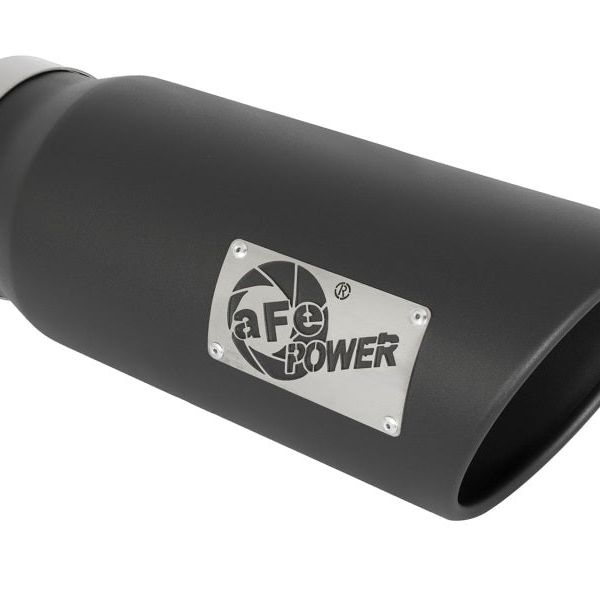 aFe 49T50601-B15 - AFE49T50601-B15 - aFe Power MACH Force-Xp 5in In x 6in Out x 15in L Bolt-On 409 SS Exhaust Tip - Black - Shipped in Europe - Tuningsupply.com