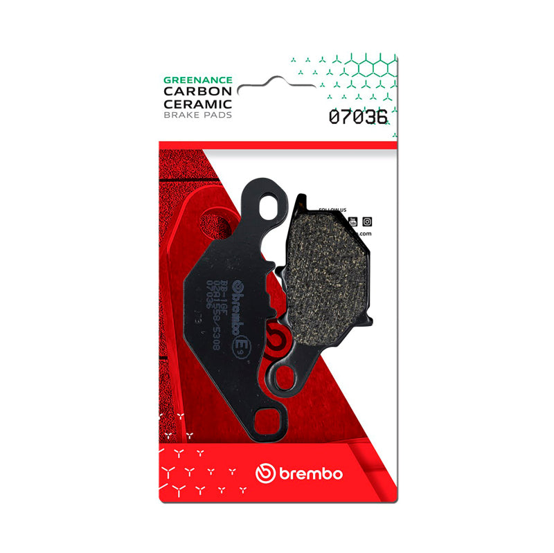 Brembo OE 07036 - BRE07036 - Brembo OE Suzuki Dr-Z/Suzuki Tr/Suzuki Uc/Suzuki Rm/Suzuki Epicuro Carbon Ceramic Brake Pad - Front - Shipped in Europe - Tuningsupply.com