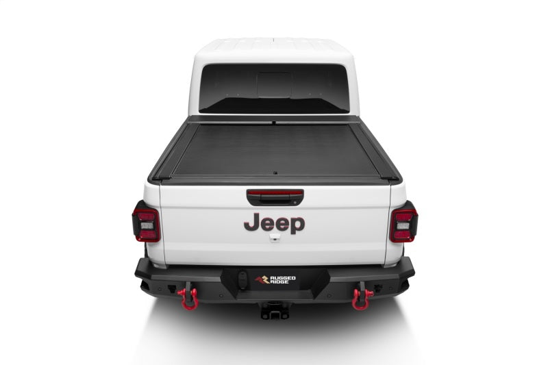 Rugged Ridge 13550.36 - RUG13550.36 - Rugged Ridge 20-22 Jeep Gladiator w/o Trail Rail Sys Armis Tonneau Cover w/Max Track - Tex. Blk - Shipped in Europe - Tuningsupply.com