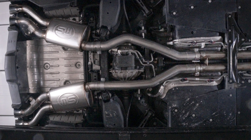 Stainless Works CTSV16CB - SSWCTSV16CB - Stainless Works 2016-18 Cadillac CTS-V Sedan Catback System Resonated X-Pipe Dual-Mode Mufflers - Shipped in Europe - Tuningsupply.com