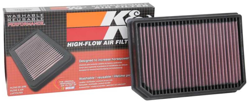K&N Engineering 33-3133 - KNN33-3133 - K&N 2019 Mercedes Benz A250 L4 2.0L F/I Replacement Air Filter - Shipped in Europe - Tuningsupply.com
