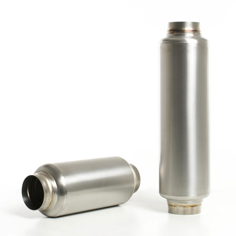 Ticon 116-06313-0000 - TIC116-06313-0000 - Ticon Industries 12in OAL 2.5in In/Out Ultralight Titanium Muffler - Shipped in Europe - Tuningsupply.com