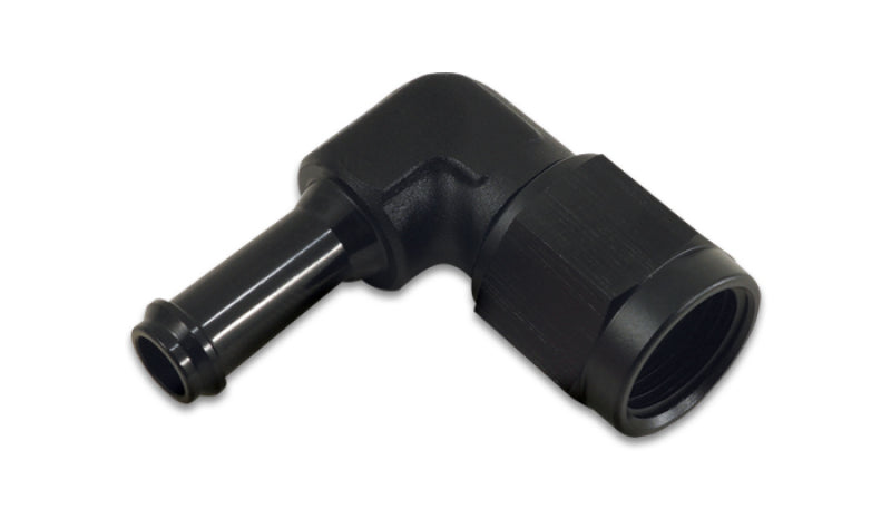 Vibrant 12026 - VIB12026 - Vibrant -6AN to 3/8in Hose Barb 90 Degree Adapter - Anodized Black - Shipped in Europe - Tuningsupply.com
