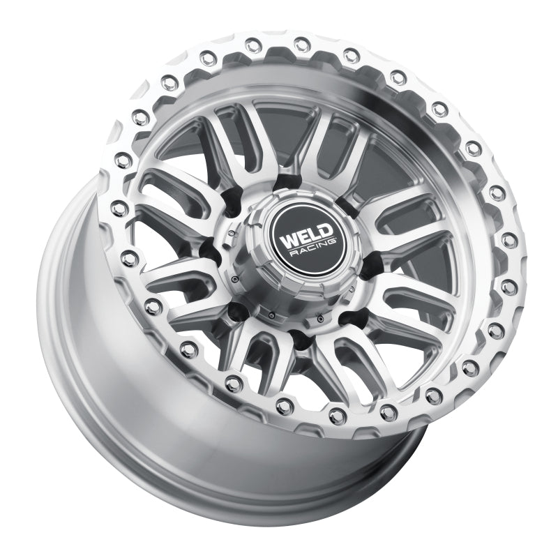 Weld W18579026450 - WELW18579026450 - Weld Off-Road Swift 17x9in - 5x114.3 / 5x127 BP - ET-12 78.1mm CB Gloss Silver Machined Wheel & Ring - Shipped in Europe - Tuningsupply.com