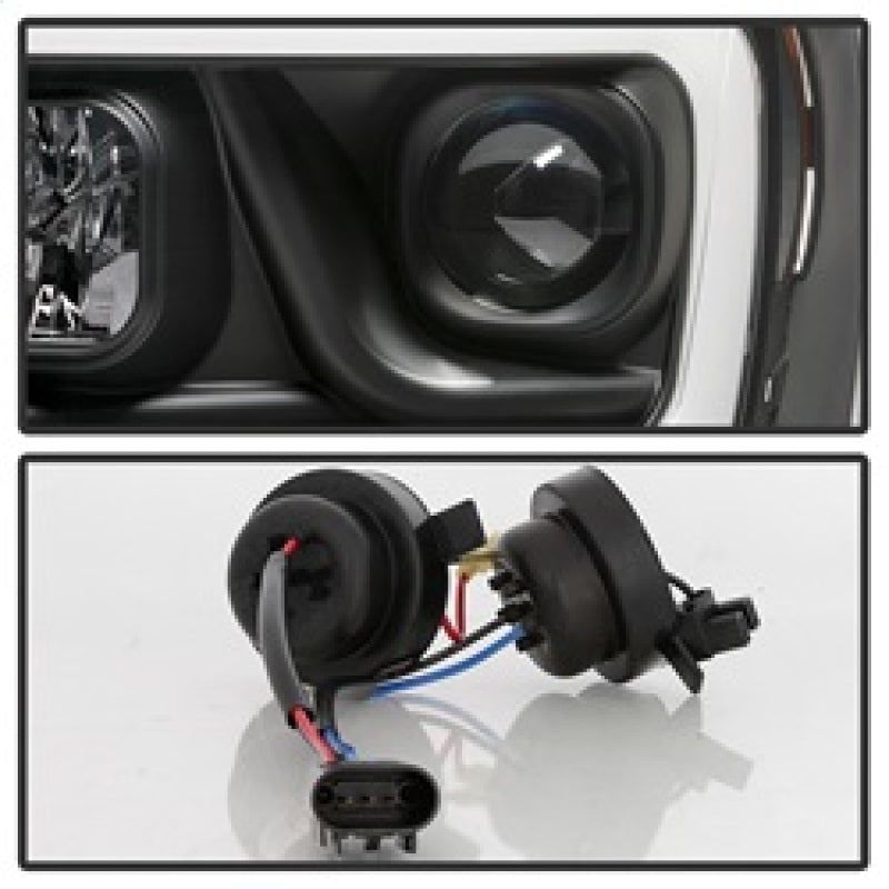 SPYDER 5085306 - SPY5085306 - Spyder Dodge Ram 1500 06-08 V2 Projector Headlights - Light Bar DRL - Black (PRO-YD-DR06V2-LB-BK) - Shipped in Europe - Tuningsupply.com