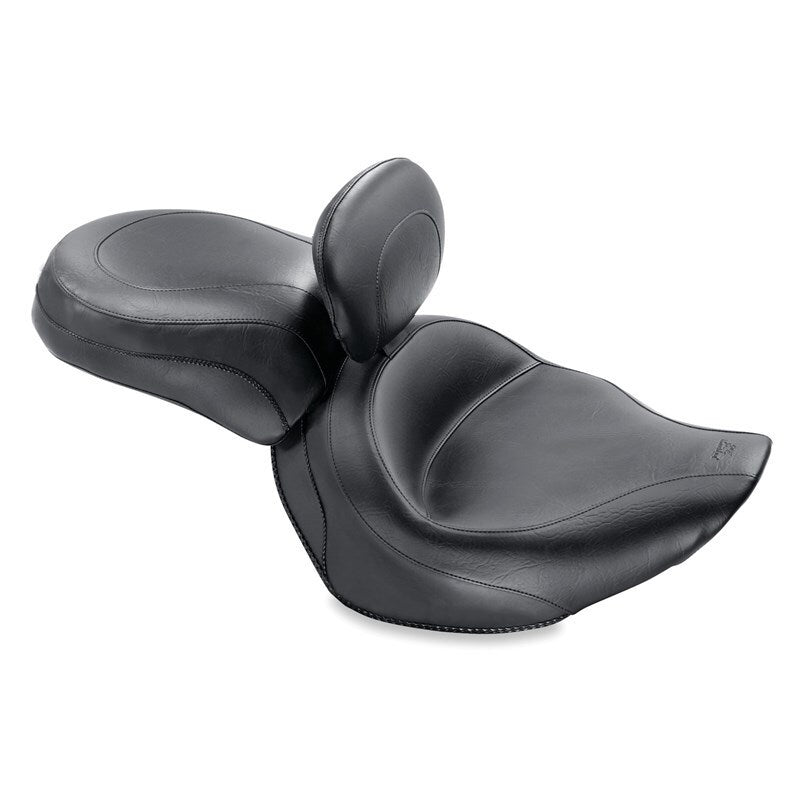Mustang Motorcycle 79455 - MMP79455 - Mustang 06-15 Yamaha Roadliner, Stratoliner Wide Touring Recessed Passenger Seat - Black - Shipped in Europe - Tuningsupply.com