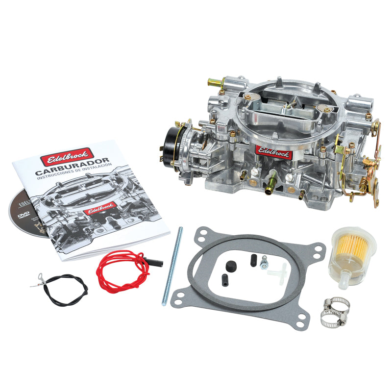 Edelbrock 1403 - EDE1403 - Edelbrock Carburetor Performer Series 4-Barrel 500 CFM Electric Choke Satin Finish - Shipped in Europe - Tuningsupply.com