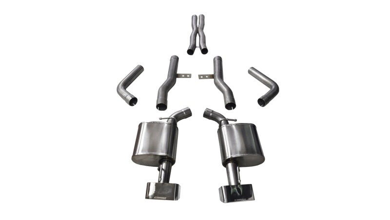 CORSA Performance 14994 - COR14994 - Corsa 2015-2023 Dodge Challenger SRT / Scat Pack / R/T 6.4L Polished Xtreme Cat-Back Exhaust - Shipped in Europe - Tuningsupply.com