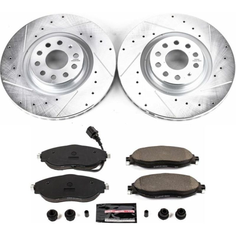 PowerStop K7175 - PSBK7175 - Power Stop 15-21 Volkswagen GTI Front Z23 Evolution Sport Brake Kit - Shipped in Europe - Tuningsupply.com