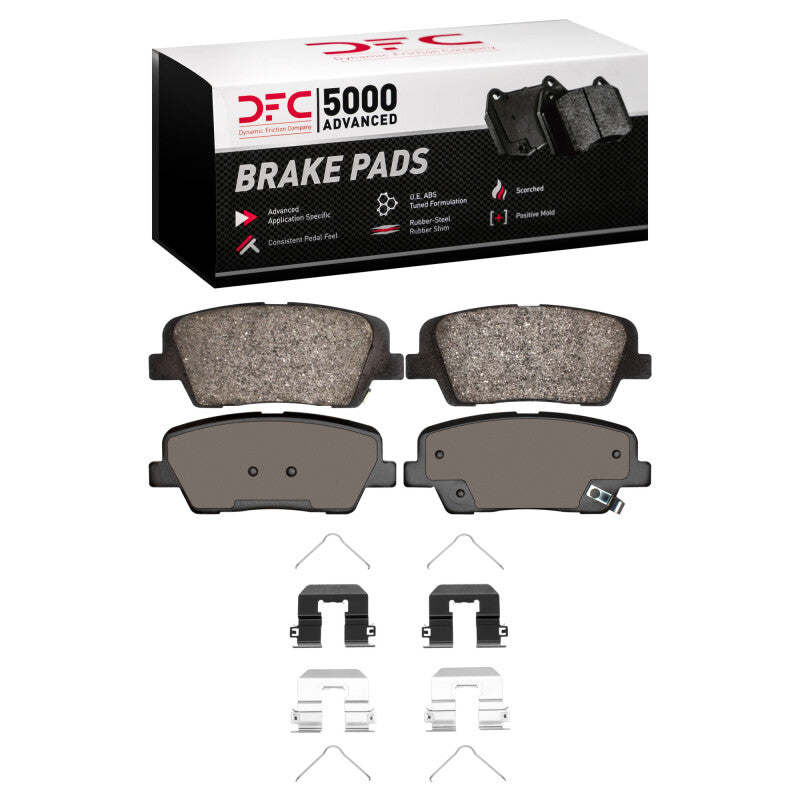 DFC 1551-1816-01 - DFC1551-1816-01 - DFC 15-20 Kia Sorento Rear 5000 Advanced Ceramic Brake Pads and Hardware Kit - Shipped in Europe - Tuningsupply.com