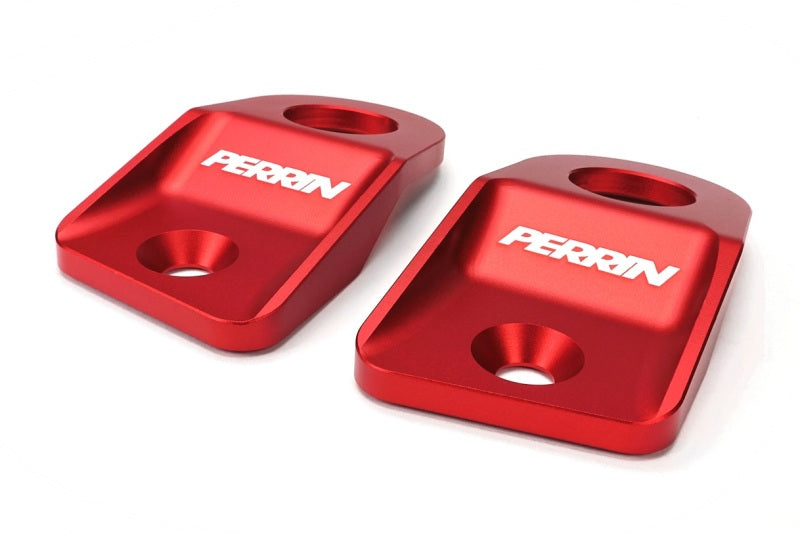 Perrin Performance PSP-ENG-523RD - PERPSP-ENG-523RD - PERRIN 15-21 Subaru WRX/STI / 13-17 Crosstrek / 12-16 Impreza Upper Radiator Bracket Set - Red - Shipped in Europe - Tuningsupply.com